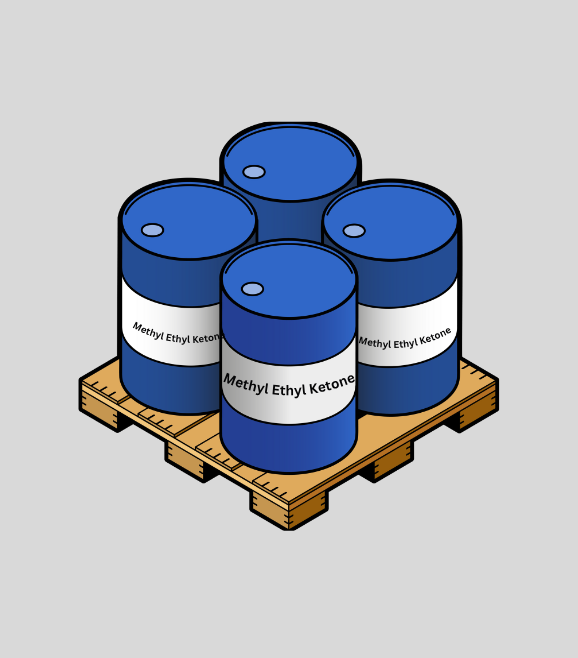 Methyl Ethyl Ketone Drums